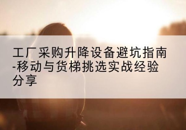 围场移动式升降机怎么选-工厂采购升降设备避坑指南-移动与货梯挑选实战经验分享